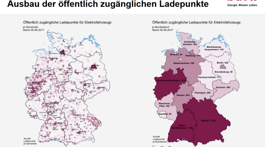 Deutschlands Top 10 beim Ausbau der Ladeinfrastruktur in den Städten